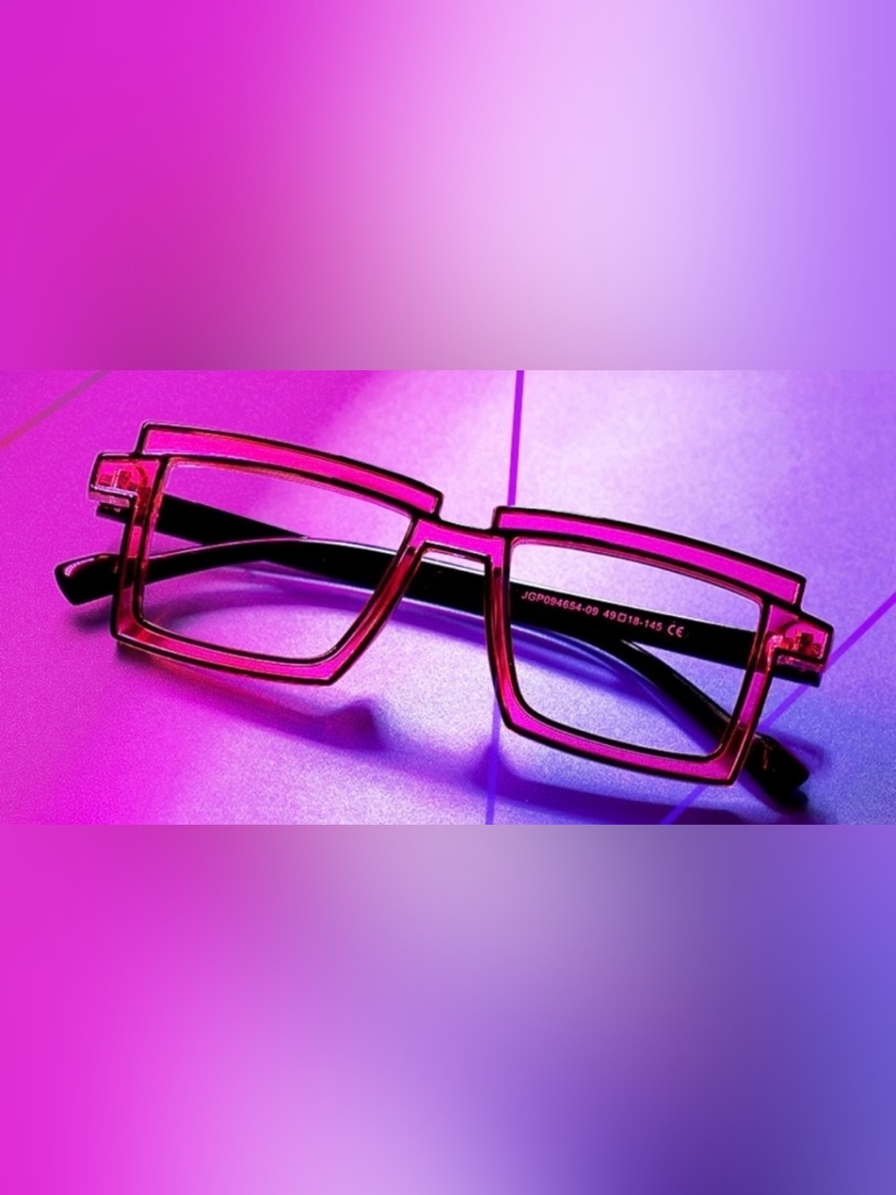 Anime Colorful Full Rim
Rectangular Acetic Spectacles NIB - Picture 6 of 7